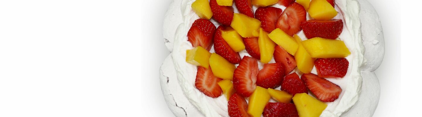 Pavlova mangue fraise