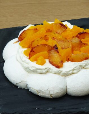 Pavlova orange et orange sanguine