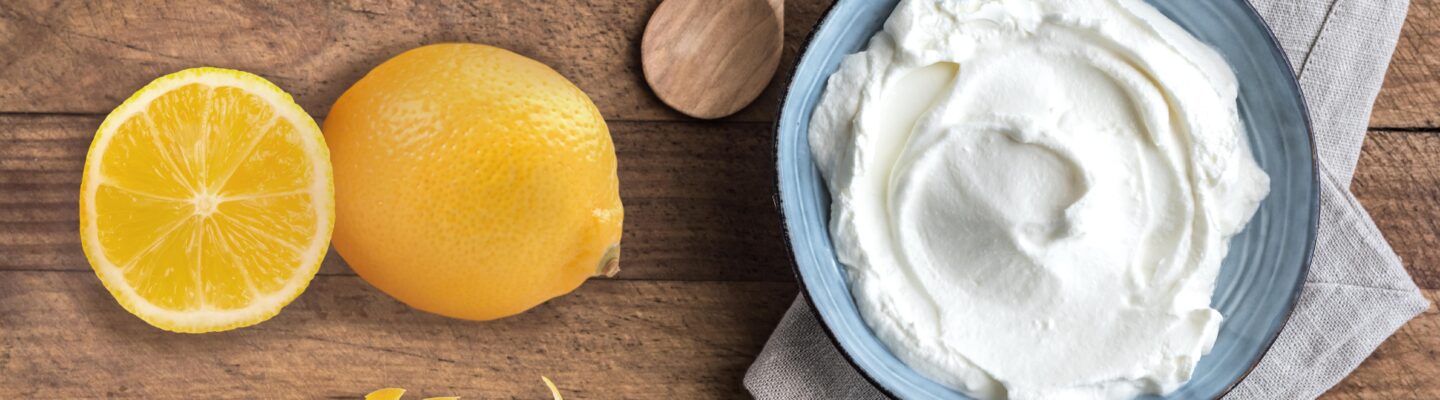 Crème fouettée ou chantilly au citron