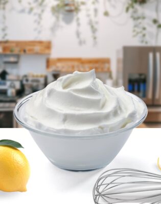 Crème fouettée ou chantilly au citron